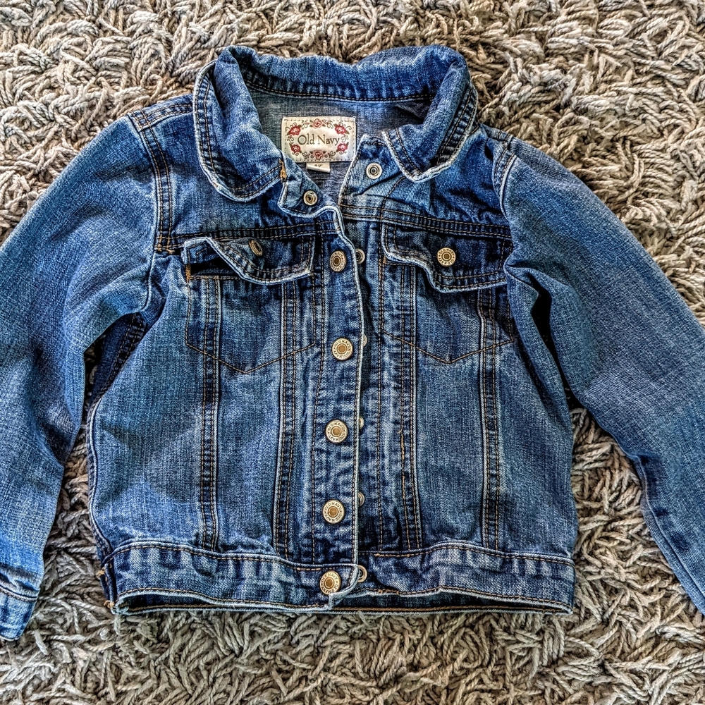 Old Navy girls size 5 jean jacket denim